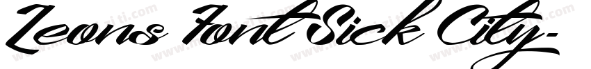 Leons Font Sick City字体转换